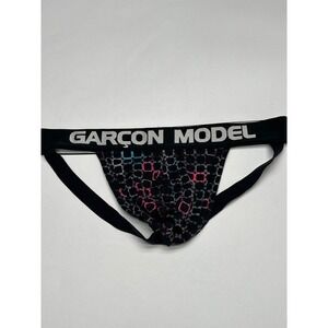 Garcon Model‎ Jock Strap Black Patterned Mens Underwear small